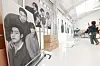 Visitors at boy band BTS's Monochrome pop-up event, held at Seongsu-dong, eastern Seoul, on its opening day, April 26. [YONHAP]