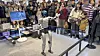 The Unitree G1 humanoid robot at the Robot Store in Emart Yeongdeungpo in western Seoul. [CHO YONG-JUN]
