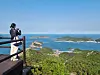 Heuksan Island in Sinan County, South Jeolla, from the island's Sangra Peak [LEE JIAN]
