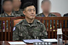 Former Defense Intelligence Command chief Maj. Gen. Moon Sang-ho attends a parliamentary audit of the Defense Intelligence Headquarters held by the National Assembly Intelligence Committee at the National Assembly in Yeouido, western Seoul, on Oct. 30, 2025. [NEWS1]