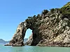 The so-called Elephant Rock seen during a boat tour around Yeongsan Island [LEE JIAN]