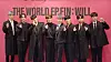 Boy band Ateez poses for photos during a press conference for its second full-length album ″The World Ep.Fin: Will″ on Friday, held at the Andaz hotel in southern Seoul. [KIM MYEONG-JI]