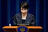 Japanese Prime Minister Sanae Takaichi speaks during a press conference at the prime minister's office, in Tokyo, Japan, on Oct. 21. [REUTERS/YONHAP]