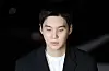 Suga of boy band BTS at Yongsan Police Station in central Seoul [NEWS1]
