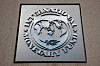 A view of the International Monetary Fund (IMF) logo at its headquarters in Washington is seen on Nov. 24, 2024. [REUTERS/YONHAP]