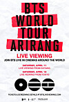 Poster for boy band BTS's livestreams for the opening shows of its new world tour 'Arirang' in cinemas across Korea and around the world [BIGHIT MUSIC]