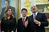Commerce Secretary Howard Lutnick speaks during an event with President Donald Trump in the Oval Office of the White House on Jan. 14 in Washington. [AP/YONHAP]