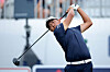 Kevin Yu hits a tee shot at the first hole during the final round of the Texas Children's Houston Open on March 30. [REUTERS/YONHAP]