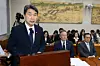 Former Minister of Education Lee Ju-ho speaks during a National Assembly session at the National Assembly building in Yeouido, western Seoul on July 10. [NEWS1]