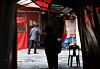 A view of the alley in Mia-ri Texas Village, a red light district in Hawolgok-dong, Seongbuk District, central Seoul, on April 21. [YONHAP]