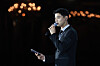 Singer and actor Cha Eun-woo speaks at a gala dinner on Oct. 31, 2025. [YONHAP]