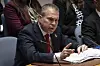 Israeli Ambassador to the United Nations Gilad Erdan speaks during a Security Council meeting at UN headquarters in New York on Thursday. [AP/YONHAP]