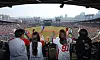 Fans watch a game between the LG Twins and Lotte Giants at Jamsil Baseball Stadium in southern Seoul on March 22. [YONHAP]