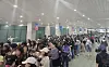 BTS fans line up inside Kintex in Goyang, Gyeonggi, during the 2025 BTS Festa In-person Event on June 13. [SHIN HA-NEE]