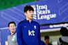 Son Heung-min looks on during Korean national team training at Al-Fayhaa Stadium in Iraq on June 3. [KFA]