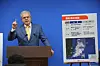 Vitor Abreu, founder of U.S. consulting firm ACT-GEO, speaks at a press briefing to explain about Korea's potential oil discovery at a governmental complex in Sejong on Friday. [YONHAP]