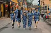 Lee Bo-ram, a 40-year-old special education teacher who was recently honored with a Prime Minister’s Commendation for his advocacy work promoting adoption and raising awareness about slow learners, second from left, with his family on vacation to Vietnam in 2024. His adopted daughter, Ha-rin, is shown in the middle. [LEE BO-RAM]