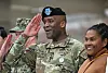 Incoming commander General Xavier T. Brunson salutes during a change-of-command ceremony for the United Nations Command, Combined Forces Command, and United States Forces Korea at Camp Humphreys in Pyeongtaek, Korea, on Dec. 20, 2024. [EPA/YONHAP]