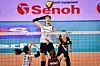 Korea's Jung Ho-young, center, attacks during an Asian Women’s Volleyball Championship game against Thailand at Chartchai Hall in Thailand on Sunday. [ASIAN VOLLEYBALL CONFEDERATION]