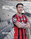 New FC Seoul midfielder Song Min-kyu poses in the K League 1 club's shirt at Seoul World Cup Stadium in Seoul on Jan. 21. [FC SEOUL]