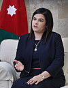 Asal Al-Tal, ambassador of Jordan to Korea, speaks with the Korea JoongAng Daily at her diplomatic residence in Seoul recently. [PARK SANG-MOON]