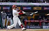 SSG Landers slugger Choi Jeong hits a home run during the KBO game against the NC Dinos at Incheon SSG Landers Field in Incheon on May 13. [YONHAP]