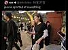 Jennie of K-pop act Blackpink appears at a wedding wearing a black-shaded outfit. [SCREEN CAPTURE]