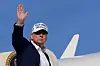 U.S. President Donald Trump boards Air Force One as he departs for Washington at Morristown Municipal Airport in Morristown, New Jersey, on May 25. [REUTERS/YONHAP]