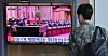 As North Korea claimed to have discovered the remains of an unmanned aerial vehicle drone identical to one operated by the South Korean military in Pyongyang, a related news broadcast is being shown in the waiting room of Seoul Station in Jung District, central Seoul on Oct. 20, 2024. [YONHAP]