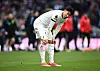 Tottenham's Son Heung-min reacts at the end of a Premier League match against Arsenal at Tottenham Hotspur Stadium in London on April 28. [REUTERS/YONHAP]