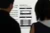 Visitors to the semiconductor exhibition hall at the National Science Museum in Gwacheon, Gyeonggi look at explanations about the graphics processing unit (GPU) and high-bandwidth memory (HBM) structures on Aug. 7. [YONHAP]