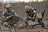 Russian soldiers prepare to fire toward Ukrainian positions in an undisclosed location in Ukraine in this photo distributed by Russian Defense Ministry Press Service on Feb. 8. [AP/YONHAP]