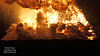 Flames rise as a SpaceX rocket explodes in Brownsville, Texas, on June 18, 2025, in this screengrab obtained from TheRocketFuture's video. [REUTERS/YONHAP]