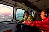 This photo shows President Lee Jae Myung aboard a Korea Forest Service helicopter after observing a joint wildfire response drill by the Forest Service and military at the Forest Aviation Headquarters in Wonju, Gangwon, on Nov. 6. [PRESIDENTIAL OFFICE]