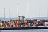 Shown are shipping containers at the port of the port of New York & New Jersey in Elizabeth, New Jersey, on May 12. [AP/YONHAP]