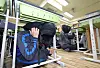 Students take cover under desks during an earthquake drill at a middle school in Gangbuk District, northern Seoul, as part of a comprehensive emergency response drill on Oct. 22. [NEWS1]