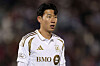 Son Heung-min of the Los Angeles Football Club plays the Colorado Rapids in the first half at Dick's Sporting Goods Park on Oct. 18 in Commerce City, Colorado. [GETTY IMAGES/YONHAP]