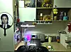 Ines Bengochea's desk in her gosiwon (small, affordable single-room housing) room [INES BENGOCHEA]