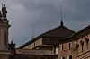 A view of the roof of the Sistine Chapel, where a chimney for the conclave will be set, at the Vatican, as seen from Rome, Italy, on April 28 [REUTERS/YONHAP]