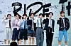 NEXZ, JYP Entertainment's latest boy band, poses for the camera during its debut showcase held Monday at the Yes24 Live Hall in eastern Seoul, ahead of the 6 p.m. release of its debut single ″Ride the Vibe″ [DANIELA GONZALEZ PEREZ]