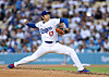 The Los Angeles Dodgers' Shohei Ohtani pitches during an MLB game against the Minnesota Twins at Dodger Stadium on July 21 in Los Angeles. [AFP/YONHAP]