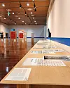 The opening of the exhibition ‘Hangul Helvetica Summit’, co-hosted by the Swiss Embassy and Korea Foundation, on Sept. 5, 2023, at the KF Gallery in Seoul. [SWISS EMBASSY IN SEOUL]