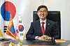 South Korean Ambassador to Mongolia Choi Jin-won poses for a photograph at the embassy in Ulaanbaatar. [EMBASSY OF THE REPUBLIC OF KOREA IN MONGOLIA]