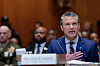 Defense Secretary Pete Hegseth testifies during a hearing before the Senate Appropriations Committee in the Dirksen Senate Office Building on June 11 in Washington. [AFP/YONHAP]