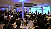 Korean President Yoon Suk Yeol, center, speaks at a luncheon even in Paris on Friday as a part of efforts to promote Busan’s World Expo 2030 bid. [JOINT PRESS CORPS]
