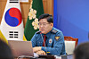 Lee Ho-young, acting commissioner general of the KNPA, speaks during a video conference with regional police chiefs at the KNPA headquarters in Seodaemun District, western Seoul, on May 8. [NEWS1]
