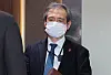 Taisuke Mibae, minister at the Japanese Embassy in Seoul, enters the Foreign Ministry building in Seoul after Japan approved its high school textbooks containing distorted claims to South Korea's easternmost islets of Dokdo on March 25. [NEWS1]
