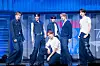 Members of TWS perform the lead track, ″Countdown!″ during a showcase on April 21 at the Blue Square in central Seoul ahead of the release of its third EP, ″Try With Us.” [DANIELA GONZALEZ PEREZ]