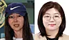 Min Hee-jin, former CEO of ADOR at left, and incoming CEO Kim Ju-young [ADOR]