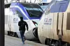 A passenger runs to get on board a KTX train at Seoul Station on March 7. [NEWS1]
